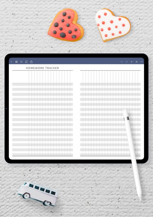 GoodNotes Homework Tracker Template