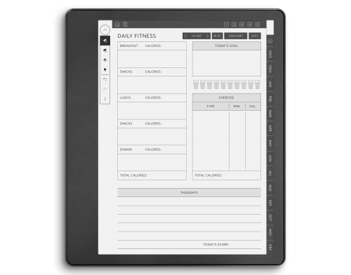 Kindle Scribe Health &amp; Fitness Planner