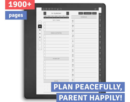 Kindle Scribe Mom's Planner Hyperlinked PDF