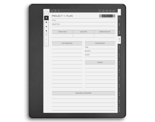 Kindle Scribe Project Planner