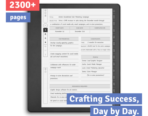 Kindle Scribe Project Planner