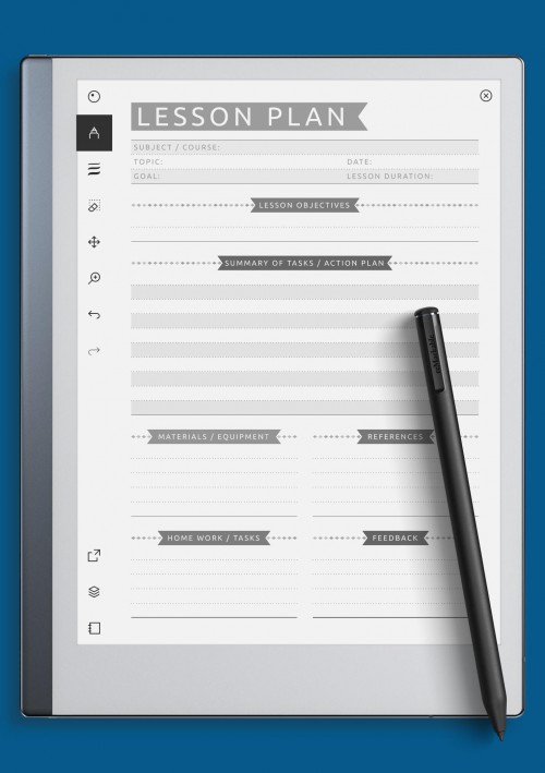 reMarkable Lesson Plan - Casual Style 