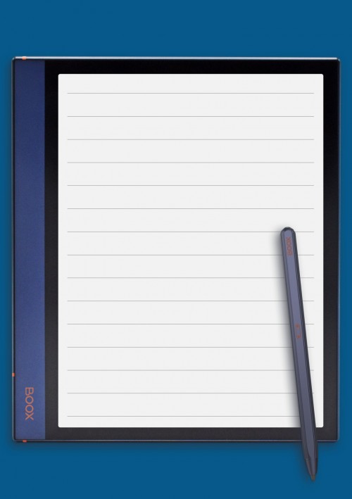 Lined Paper - College Ruled 7.1mm for BOOX Note