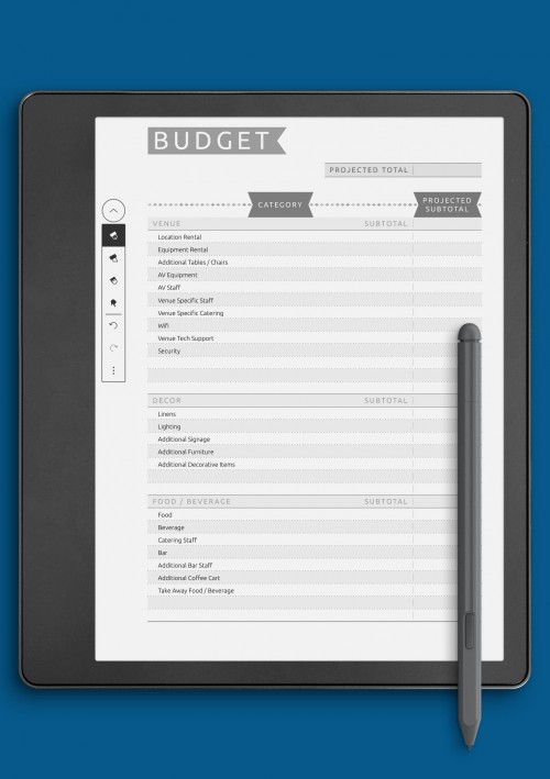 Kindle Scribe Party Budget - Casual Style