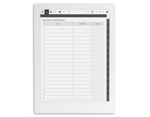 Supernote Custom Sections Planner