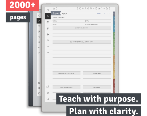 Teacher Planner for Remarkable